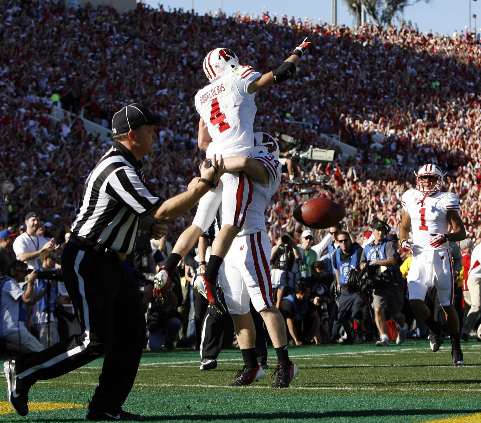 Celebrating a score